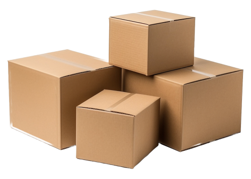 Monton de cajas de cartón